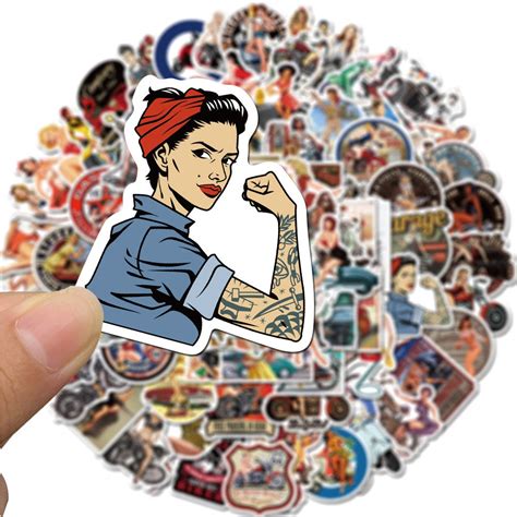 pin up girl sticker